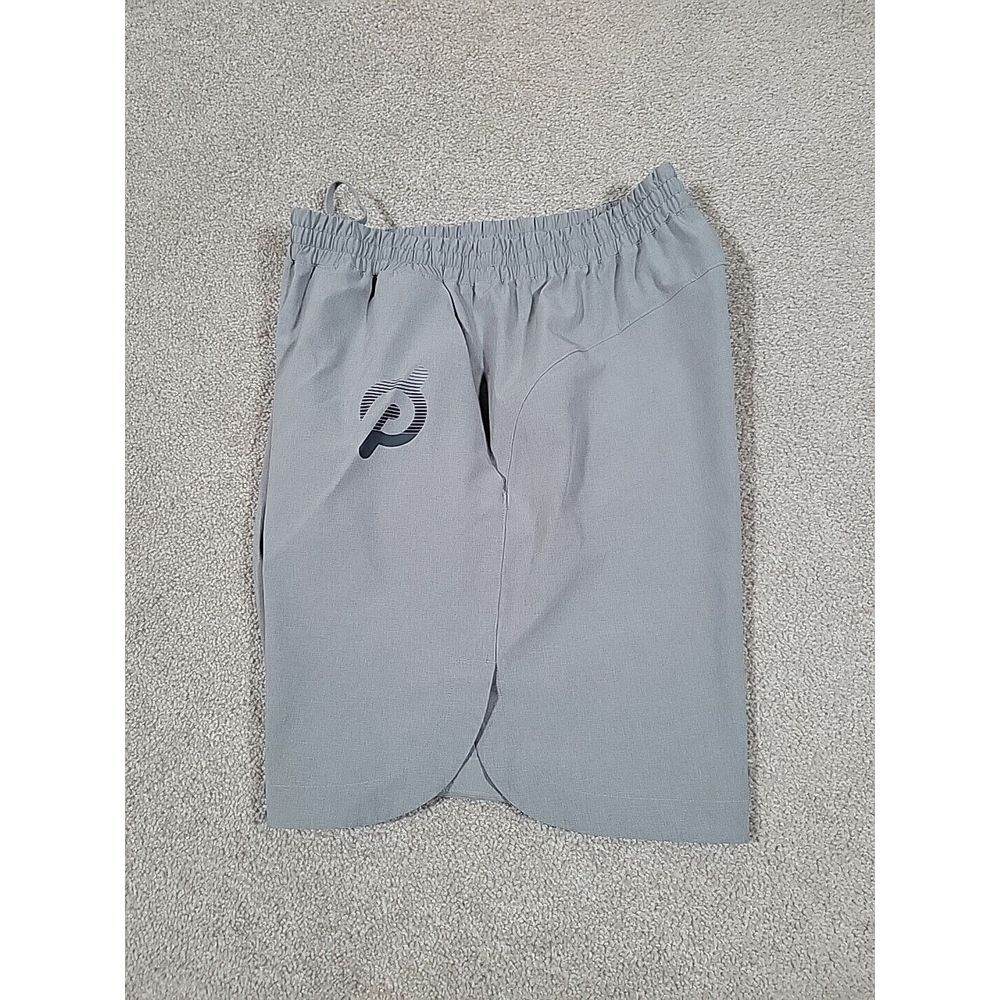 Peloton Gray Athletic Shorts Lightweight Elastic Waistband